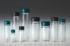 Picture of 17 x 60mm, 2 dram (7.5ml) Clear Borosilicate Glass Vial with 15-425 Green Thermoset  GLC-00984