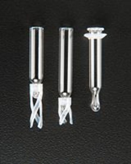 Picture of 50µL Glass Conical Limited Volume Insert, 4x25mm, Precision-Formed Mandrel Interior, w/Bottom Spring 4005BS-425
