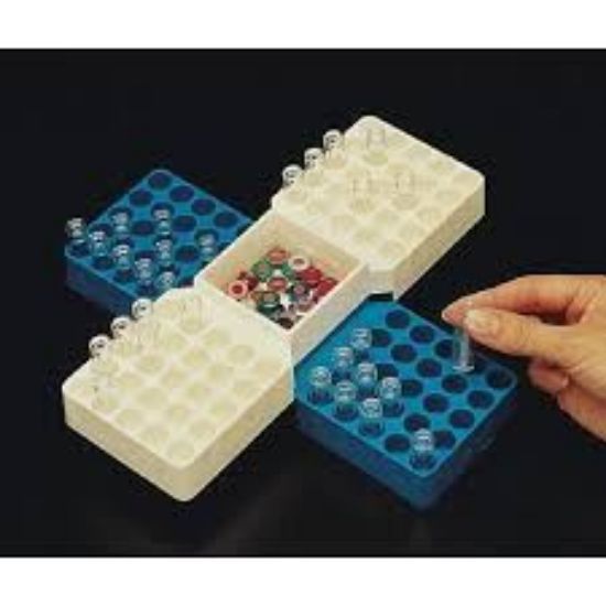 Picture of 50 Position Snap Rack™, White for 12mm Vials 9700-12