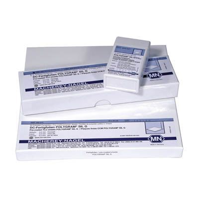 POLYGRAM-sheets SIL G/UV254 size: 2.5x7.5 cm, pack of 200 805901
