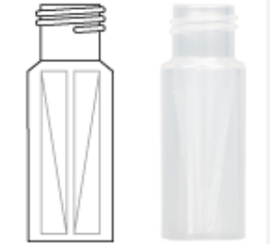 Picture of Screw neck vial, N 9, 11.6x32.0 mm, 0.3 mL, inner cone, PP tr. 702009