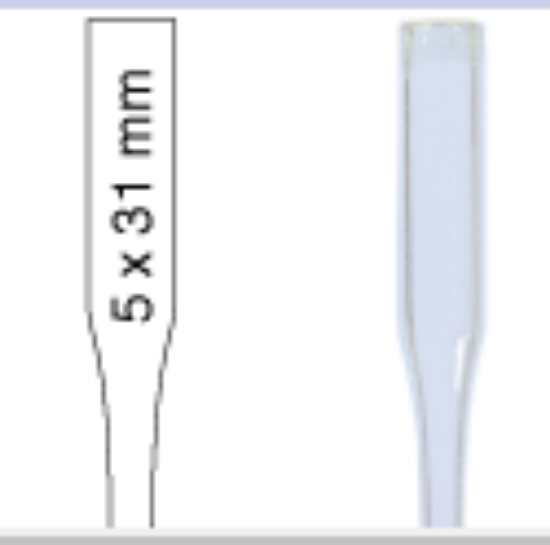 Picture of Micro-insert, N 8|N 11, 5.0x31.0 mm, 0.1 mL, conical, 15 mm tip, clear  702968