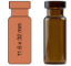 Picture of Crimp neck vial, N 11, 11.6x32.0 mm, 1.5 mL, flat bottom, amber  70201HP.2 