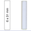 Picture of Micro-insert, N 9|N 10|N 11, 6.0x31.0 mm, 0.3 mL, flat bottom, clear  702825