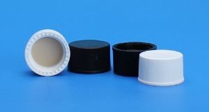 Picture of 13-425mm Solid Top, Black Polypropylene Cap, PTFE/F217 Lined 5360-13