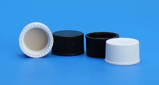 Picture of 13-425mm Solid Top, Black Polypropylene Cap, PTFE/F217 Lined 5360-13