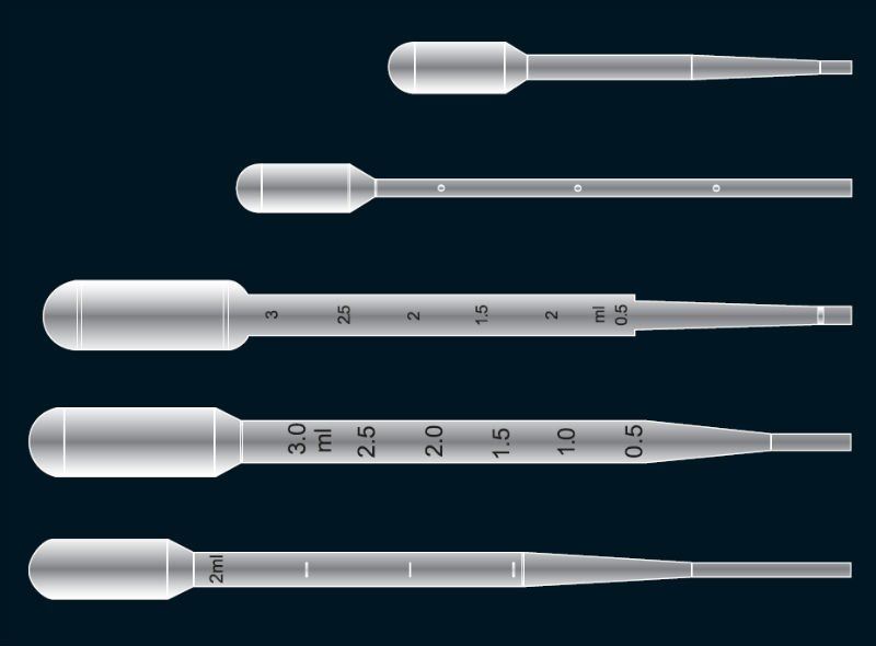 Transfer Pipette 3ml graduated MS TP3NS(500)