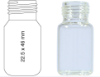 Picture of Screw neck vial, N 18, 22.5x46.0 mm, 10.0 mL, rounded bottom, clear  702866