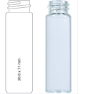 Picture of Screw neck vial, N 18, 20.6x71.0 mm, 16.0 mL, flat bottom, clear 702098 
