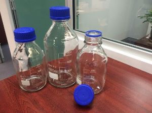 Picture of Liquid Handling Glassware Lab Bottle w/Blue Lid 2000mL (was MS 49BRL2000 ) MS1407-2L