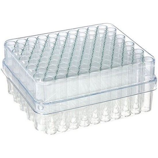 Picture of 4.0mL Clear 15x45mm Shell Vial & 15mm Plug Convenience Pack (P/N 4100-1545 and 5405SB-15) 9800-1545