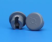 20mm Gray Chlorobutyl Lyophilization Stopper - 2 Prong 5001L2-20