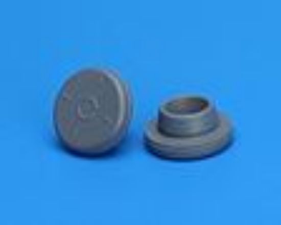 Picture of 20mm Gray Chlorobutyl Snap On Stopper, Siliconized 5001-20ST