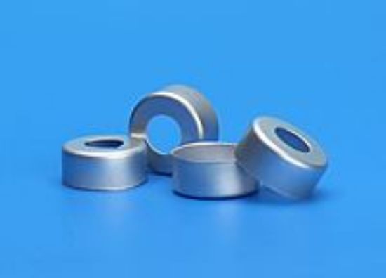 Picture of 13mm Silver Aluminum Seal, No Septa - Bulk Packaging B5100-13