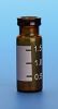 Picture of 2.0mL Amber Snap Seal™ Vial, 12x32mm, with White Graduated Spot, 11mm Crimp [Patented] 31811E-1232A