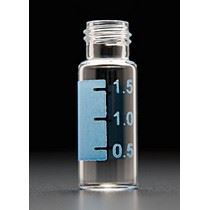Silanized - 2.0mL Clear R.A.M.™ Vial, 12x32mm, with White Graduated Spot, 9mm Thread 32009E-1232Z