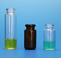 20mL Clear Headspace Vial, 23x75mm (for CTC PAL, Perkin Elmer), Beveled Bottom, 20mm Flat Top Crimp, Long Neck 322AXLN-2375