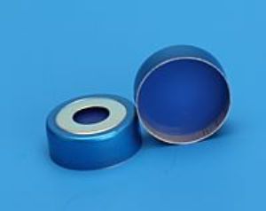 Picture of 20mm Blue BiMetal Seal, 3mm Thick Clear PTFE/Blue Silicone, Ultra Low Bleed 5150BMUL-20B