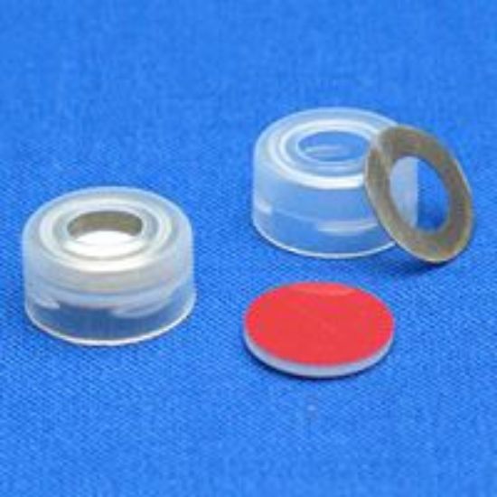 Picture of 11mm Clear Snap Cap, PTFE/Butyl Rubber Lined with Metal O-Ring 5840MR-11