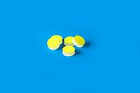 11mm (7/16") Diameter Low Bleed Yellow PTFE/Cream Silicone Septa, 3mm Thick, Max Temp 250°C 606MSLB-11