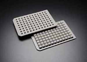 Picture of Round Well - Prescored Molded Gray PTFE/Silicone Mat for Standard 96 Well Plates 996075MR-96
