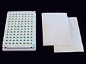Picture of ThermalSeal RTS Sealing Films for Real-Time/qPCR, Polyolefin, 50µm Thick, Encapsulated Silicone Adhesive to fit all 96-well Plates TSS-RTQ-100