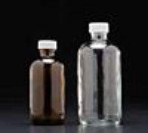 Picture of 4 oz, 125mL Amber Boston Round Bottle,48x112mm,  22-400mm Thread - Bulk Pack D0167B-4
