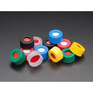 Picture of 9mm Yellow Screw thread Cap with PTFE/Sil Septa  5395-09Y