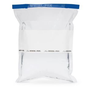 Picture of Whirl-Pak® Write On Bags - 24 oz. (710 ml) - Box of 500 - Blue Tape B01297(BT)