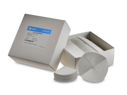 41 FF QUADRANT 110MM 500/PK Whatman quadrant folded filter papers 10380204