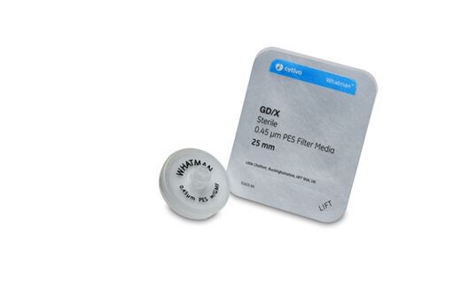 GD/X 25 mm Sterile Syringe Filter, PES filtration medium, 0.2 µm (50 pcs) 6896-2502