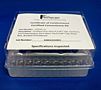 Cert. Clear Glass 9mm R.A.M.™ Vial w/Grad Spot, 12x32mm, w/PP Open Top Cap, Royal Blue, Bonded PTFE/Sil CERT95E-12
