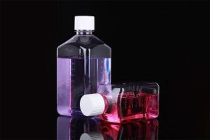 Picture of 1000 mL Square Shape Bottle, PET, Sterile, 4/pk, 12/cs 334001