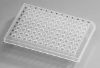 Picture of 0.2 mL 96 Well PCR Plate, Semi Skirt, Clear, A12 Notch, Compatible with ABI Machine, 5/bag, 25/pk 402601