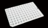 Picture of 40ul 384 Well PCR Plates, Semi Skirt, Compatible with Roche Machine, White Frame, A24 Notch,  White, Sterile, 10/pk 409033