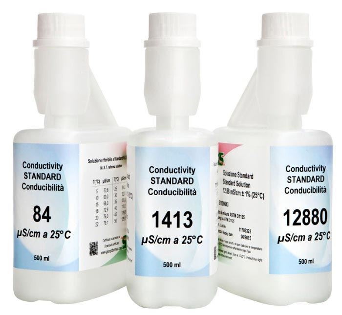 1x500 ml XS Conductivity Standard 1413 µS/cm ± 1% / 25°C with N.I.S.T certificate 51100633