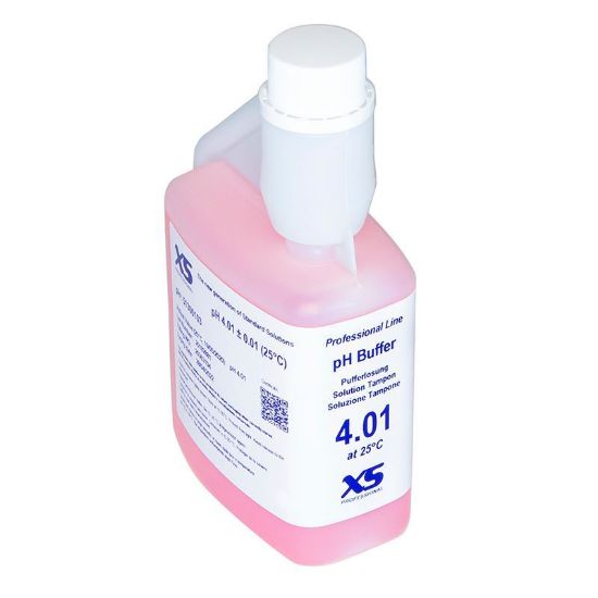 Picture of XS Professional 1X250ml , pH 4.01 ±0.01@25°C, with DAkkS Certificate 51300003