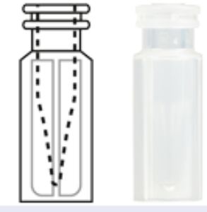 Picture of Snap ring/crimp vial,N 11, 11.6x32 mm,PP tr.,integr. 0.2 mL glass insert, silan  702134.1