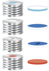 Septa N17 But r/PTFE gr, 50°, 1.5  702138