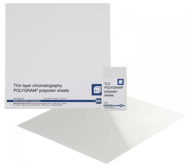 TLC polyester sheets, cellulose layer, POLYGRAM CEL 300, 4x8 cm,  801011MN
