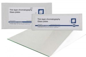Picture of HPTLC/TLC glass plates, silica layer with chiral selector, CHIRALPLATE, 5x20 cm, 811057