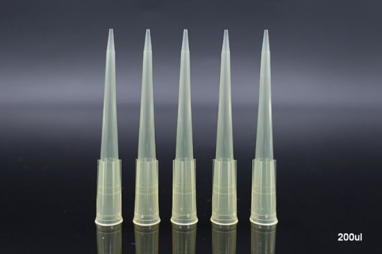 Picture of 200 μl Universal Pipette Tips, Yellow, Racked, Sterile, 96/pk, 960/box 302116
