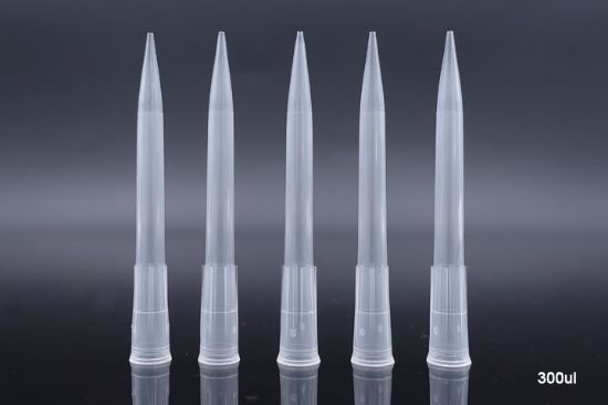 Picture of 300 μl Universal Pipette Tips, Clear, Racked, Sterile, 96/pk,  960/box 305016
