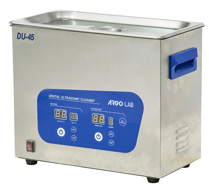 DU-45 Digital ultrasonic cleaner, max capacity 4,5 L, Temperature range to 80°C, Timer 1-99min, 41300343