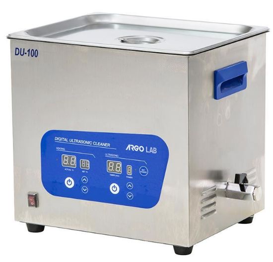 Picture of DU-100 Digital ultrasonic cleaner, max capacity 10 L, Temperature range to 80°C, Timer 1-99min, 41300363