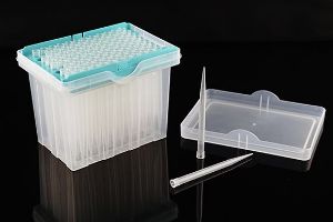 Picture of 50 μl Robotic Tips for Hamilton, Clear, Box-packed, Sterile, With barcode, 96/pk, 4800/cs, 345509