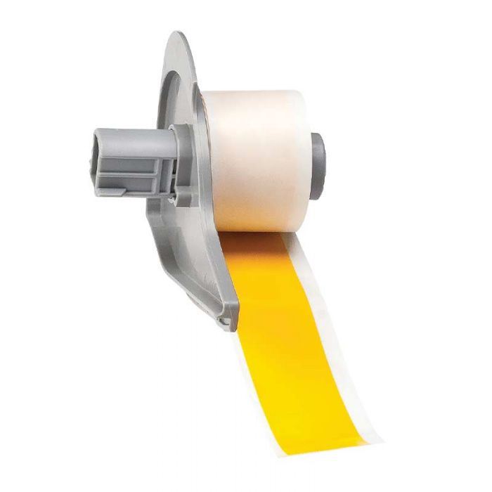 BMP71 B-595 Indoor/Outdoor Vinyl Tape 25.4mm x 15.24m Yellow, ( was 142352) 173271
