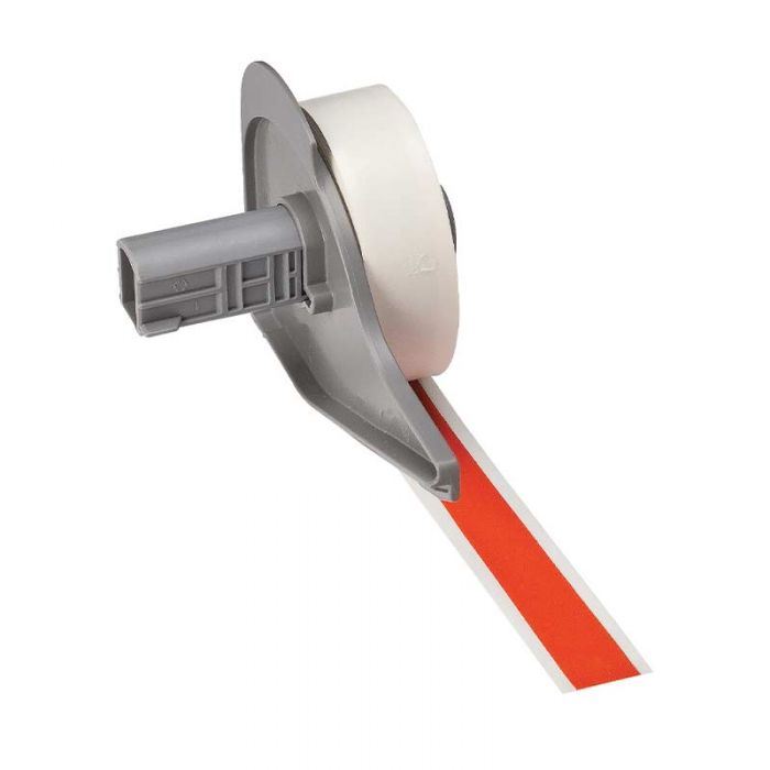 BMP71 B-595 Indoor/Outdoor Vinyl Tape 12.7mm x 15.24m Orange, (was 142372), 173211