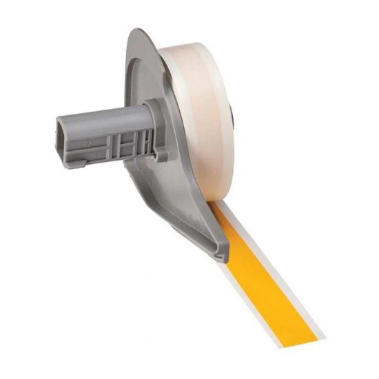 Picture of BMP71 B-595 Indoor/Outdoor Vinyl Tape 12.7mm x 15.24m Yellow, (was 142376), 173204