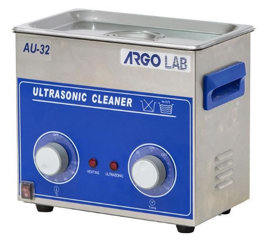 Picture of AU-32 Analogic ultrasonic cleaner, max capacity 3,2 L, Temperature range to 80°C, Timer 1-50 min, 41300403